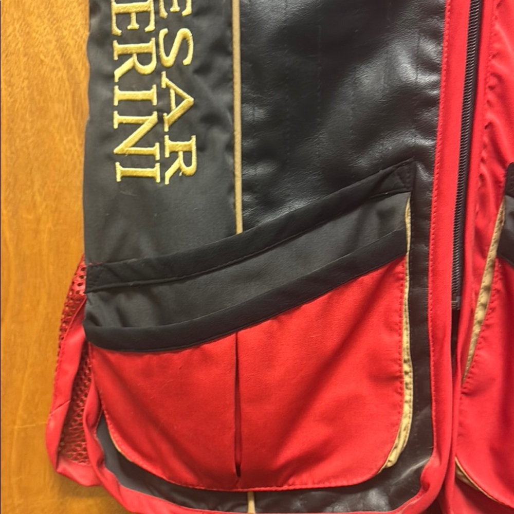 Caesar Guerini Red and Black Shooting Vest - Picture 3 of 7